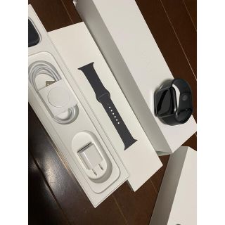 アップル(Apple)のApple Watch　アルミ　series5  44mm ブラック(腕時計(デジタル))