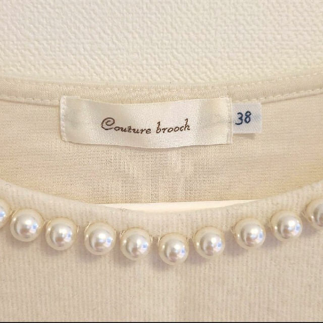 Couture Brooch(クチュールブローチ)の週末セール❣️クチュールブローチ❤️パール付きトップス レディースのトップス(ニット/セーター)の商品写真
