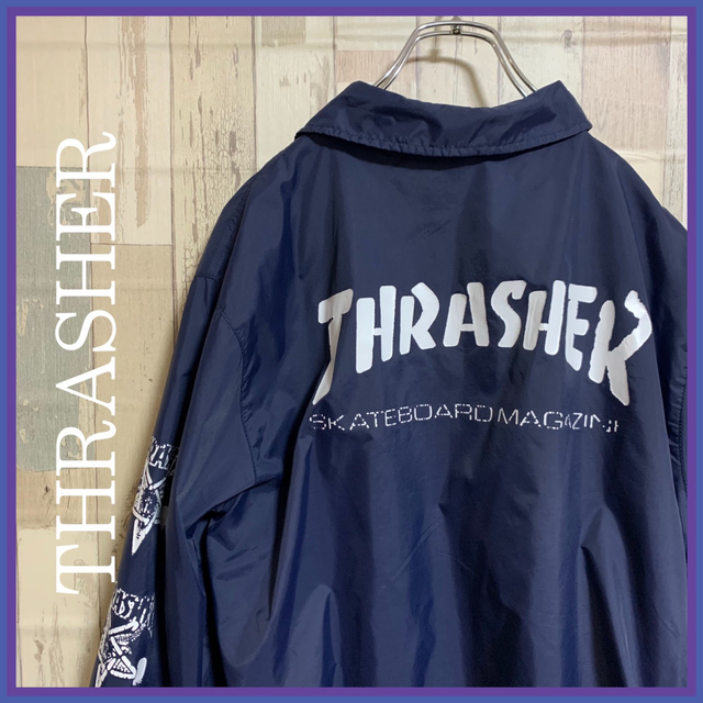 THRASHER(スラッシャー)のTHRASHER ナイロンジャケット　古着 メンズのジャケット/アウター(ナイロンジャケット)の商品写真