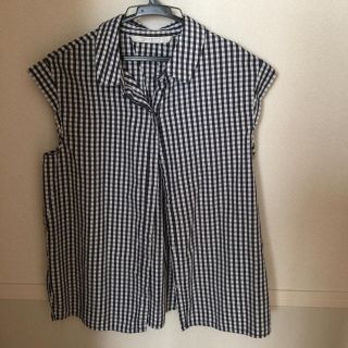 ザラ(ZARA)のZARAギンガムチェックシャツ(シャツ/ブラウス(半袖/袖なし))