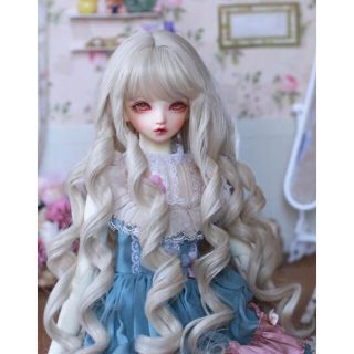 ボークス(VOLKS)のドール用ウィッグ　ロングカール　薄金　8−9 スーパードルフィー　ドリーム　SD(人形)