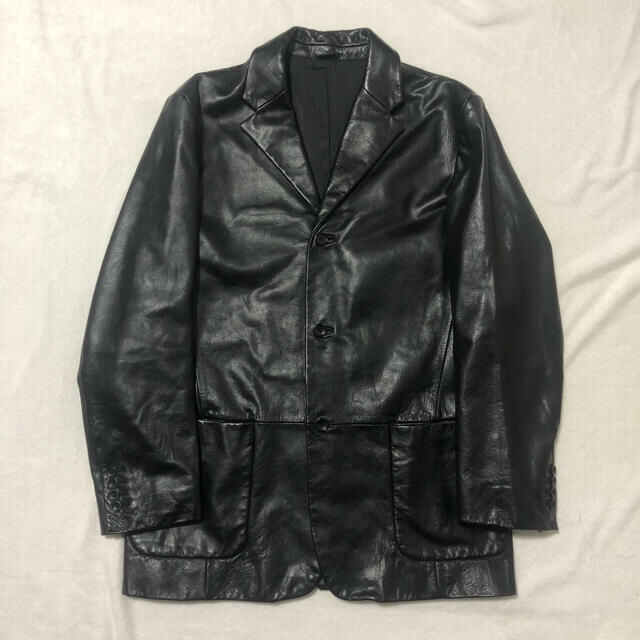 Vintage Leather Jacket sizeM color BLACK