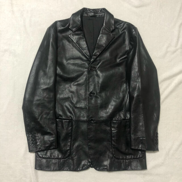 Banana Republic(バナナリパブリック)のVintage Leather Jacket sizeM color BLACK メンズのジャケット/アウター(レザージャケット)の商品写真