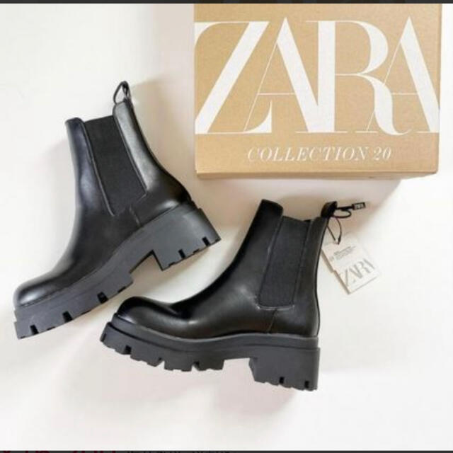 ZARA サイドゴアブーツ