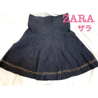 ザラ(ZARA)のZARAザラ　ニットフレアスカート(ひざ丈スカート)