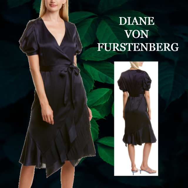 DIANE von FURSTENBERG - ★SALL☆【DIANE von FURSTENB】バーグアンスリーミディドレス