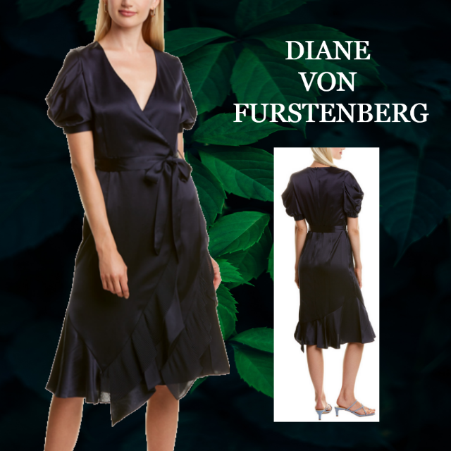 ★SALL☆【DIANE von FURSTENB】バーグアンスリーミディドレス