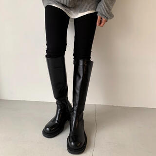 トゥデイフル(TODAYFUL)の【即日発送】via j(ヴィアジェイ) エコレザーロングブーツ　size39(ブーツ)