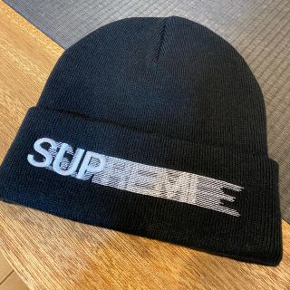 シュプリーム(Supreme)の新品未使用 supreme motion logo beanie black(ニット帽/ビーニー)