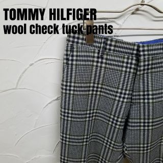 トミーヒルフィガー(TOMMY HILFIGER)のTOMMY HILFIGER/トミーヒルフィガー ウール生地 タックパンツ(その他)