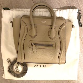 セリーヌ(celine)のゆりの花様専用★セリーヌ　旧ロゴ　ラゲージナノ(ハンドバッグ)