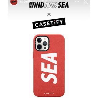 シー(SEA)のCASETIFY WIND AND SEA コラボ　iPhone case(iPhoneケース)