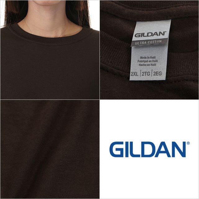 GILDAN(ギルタン)の【新品】ギルダン Tシャツ 2XL 茶色 USAモデル 大きいサイズ メンズのトップス(Tシャツ/カットソー(半袖/袖なし))の商品写真