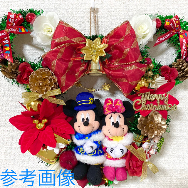 専用】耳 型 レッドゴールド クリスマスリース ＆ ミッキー ミニー セット★