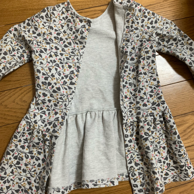 PETIT BATEAU(プチバトー)のPETIT BATEAU(プチバトー) 長袖ワンピース 80cm 双子OK キッズ/ベビー/マタニティのベビー服(~85cm)(ワンピース)の商品写真