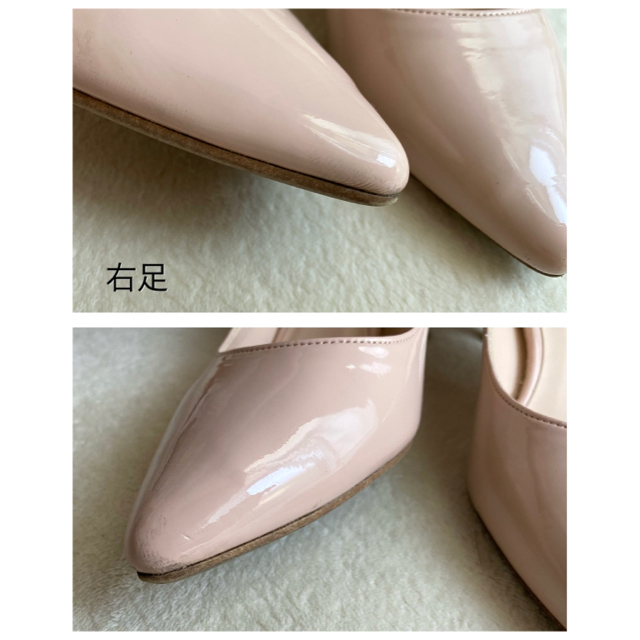 vanitybeauty(バニティービューティー)のまるこ様専用＊エナメルパンプス　ピンクベージュ　24cm レディースの靴/シューズ(ハイヒール/パンプス)の商品写真