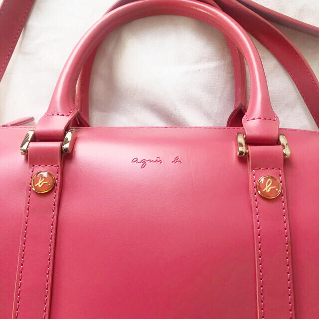 agnes b.(アニエスベー)のアニエスベーボヤージュ 2way ショルダーバッグ ♡大人可愛いピンク レディースのバッグ(ショルダーバッグ)の商品写真
