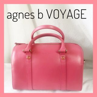 アニエスベー(agnes b.)のアニエスベーボヤージュ 2way ショルダーバッグ ♡大人可愛いピンク(ショルダーバッグ)