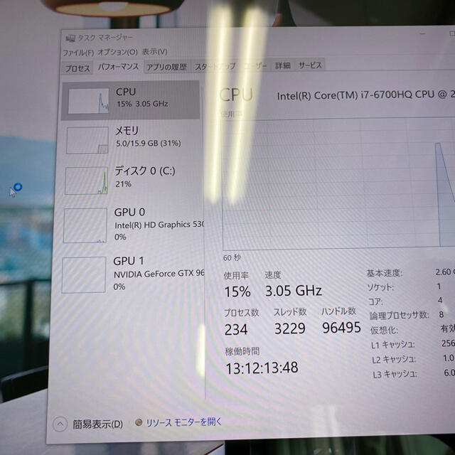 DELL(デル)のXPS15 9550 4Kモデル スマホ/家電/カメラのPC/タブレット(ノートPC)の商品写真