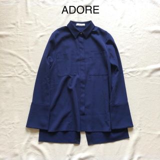 アドーア(ADORE)の美品★ADORE サイドスリット ブラウス 38(シャツ/ブラウス(長袖/七分))