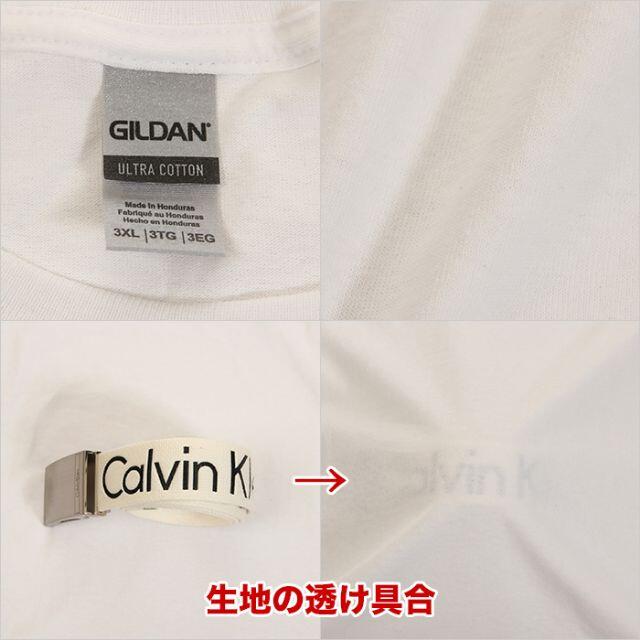 GILDAN(ギルタン)の【新品】ギルダン Tシャツ 3XL 白 USAモデル 大きいサイズ レディースのトップス(Tシャツ(半袖/袖なし))の商品写真