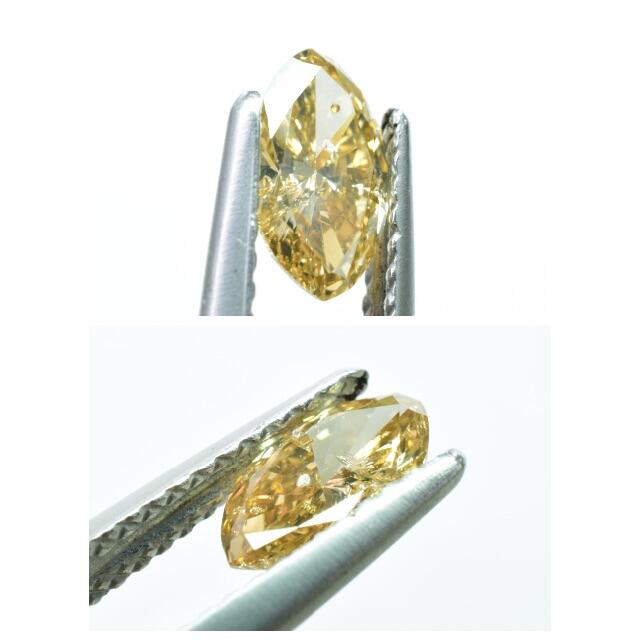 天然ダイヤモンド ルース マーキスカット 0.579ct CGLソーティング