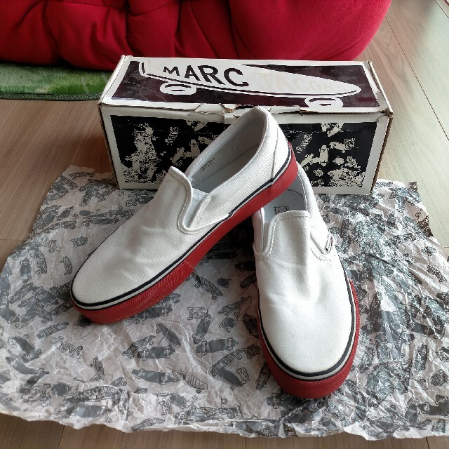 セット送料無料 VANS&マークジェイコブス スリッポン 白 26cm - 通販