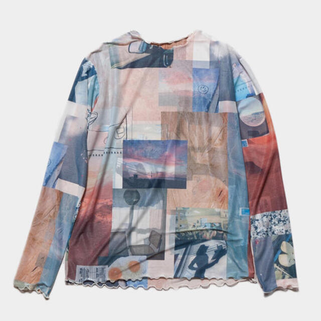 PHEENY(フィーニー)の20AW PHEENY Print frill crew neck レディースのトップス(カットソー(長袖/七分))の商品写真