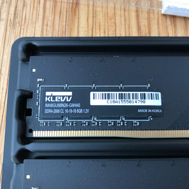 DDR4 8GB 2枚計16GB 2666MHz デスクトップ用 2