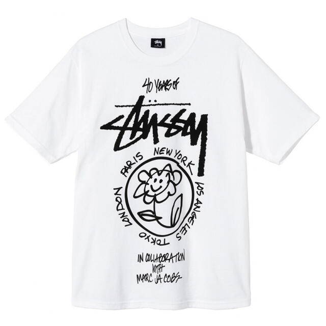 stussy 40周年記念　MARC JACOBS tee XL