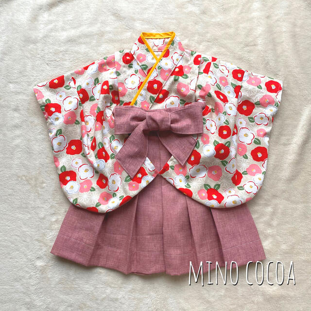 handmade baby HAKAMA 70-80cm キッズ/ベビー/マタニティのベビー服(~85cm)(和服/着物)の商品写真