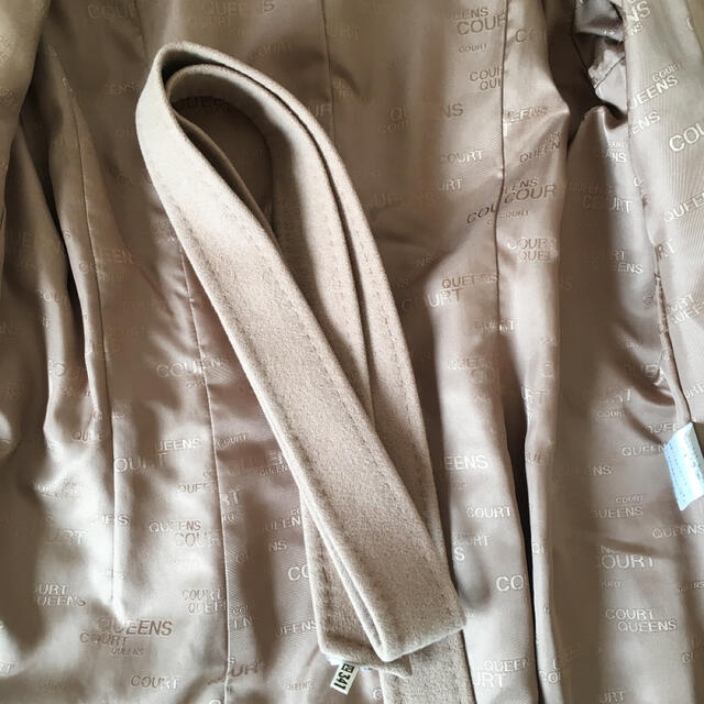 QUEENS COURT(クイーンズコート)のクイーンズコート　ベルト付きコート レディースのジャケット/アウター(ロングコート)の商品写真