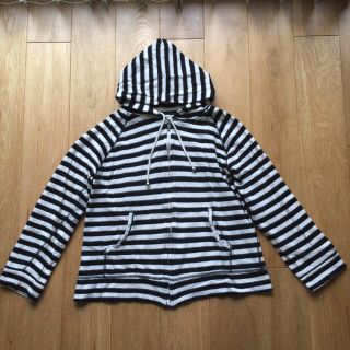 ロペピクニック(Rope' Picnic)のロペピクニック　パーカー　ボーダー　ラメ入り　40 Lサイズ相当(パーカー)