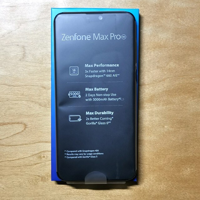 新品未使用ZenFone Max Pro （M2）即日発送 2