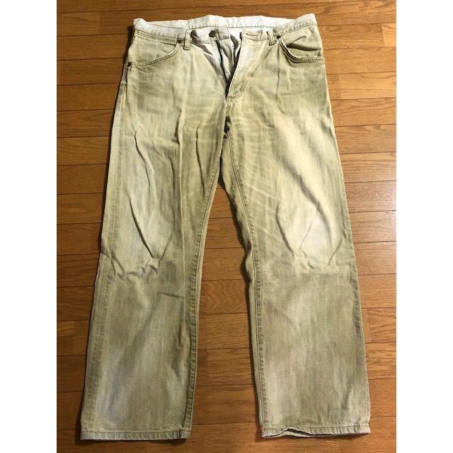 Wrangler(ラングラー)のヴィンテージ（1990年前期頃）古着★ラングラー★革パッチ☆パンツ☆W36 メンズのパンツ(デニム/ジーンズ)の商品写真