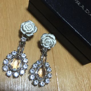 PRADA プラダ ビジュー イヤリング ピアス ローズ - www.top4all.pl