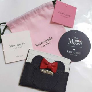 ケイトスペードニューヨーク(kate spade new york)の【新品】kate spade NEW YORK ケイトスペード ミニーマウス m(名刺入れ/定期入れ)