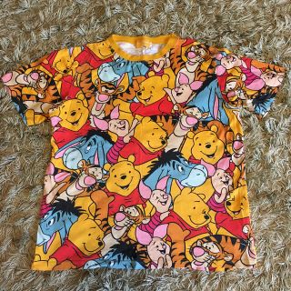 ディズニー(Disney)のディズニーランドTシャツ　くまのプーさん総柄(Tシャツ(半袖/袖なし))