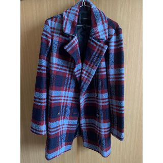 FOREVER 21 - forever21 チェック柄 コート 青 赤の通販 by