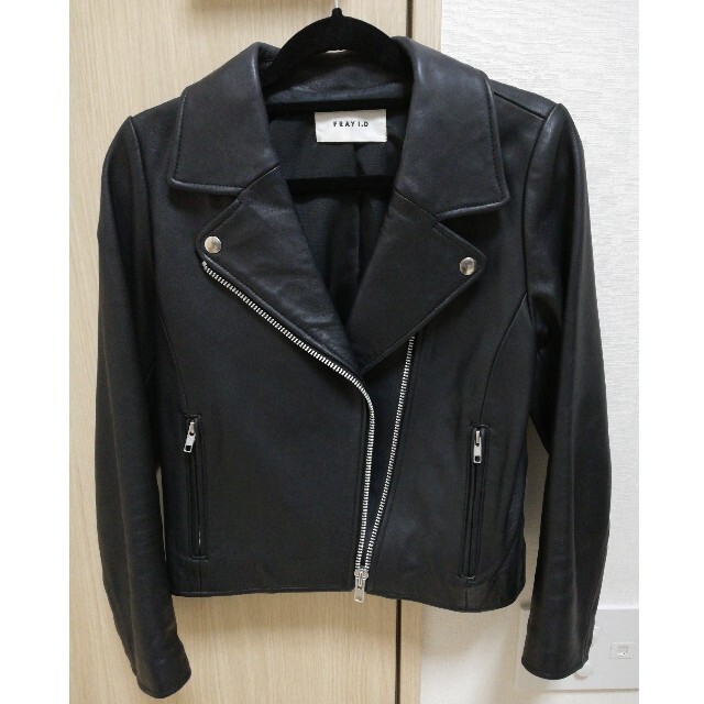 FRAY I.D 中古FRAY I.D レザー ジャケット ブラック ライダース