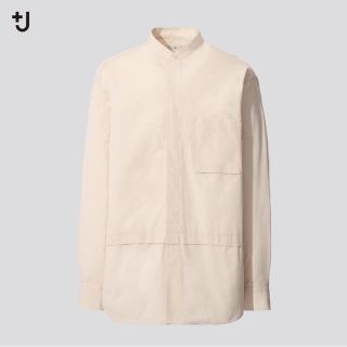 ユニクロ(UNIQLO)のスーピマコットン オーバーサイズシャツ 4XL ナチュラル(シャツ)