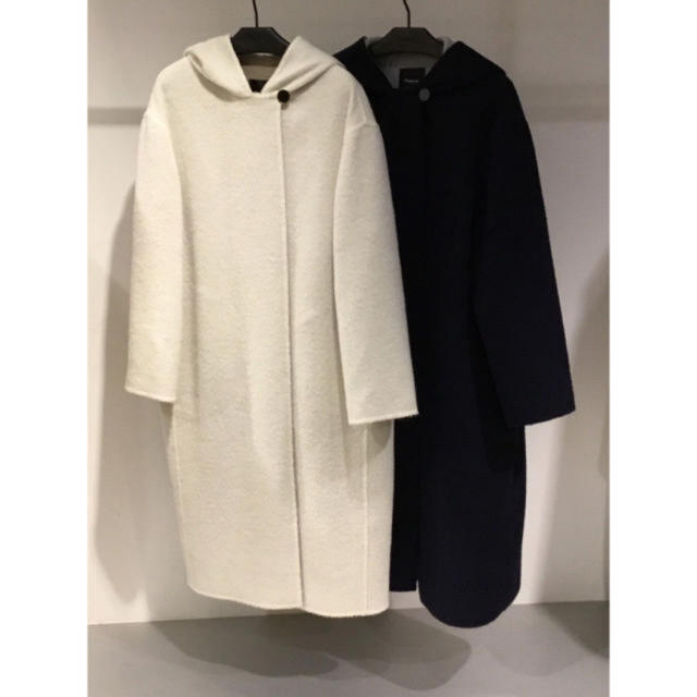 Theory 19SS フーデットコート アイボリー