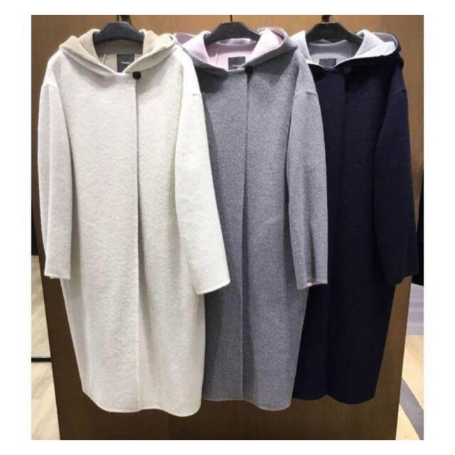 theory - Theory 19SS フーデットコート アイボリーの通販 by yu♡'s ...