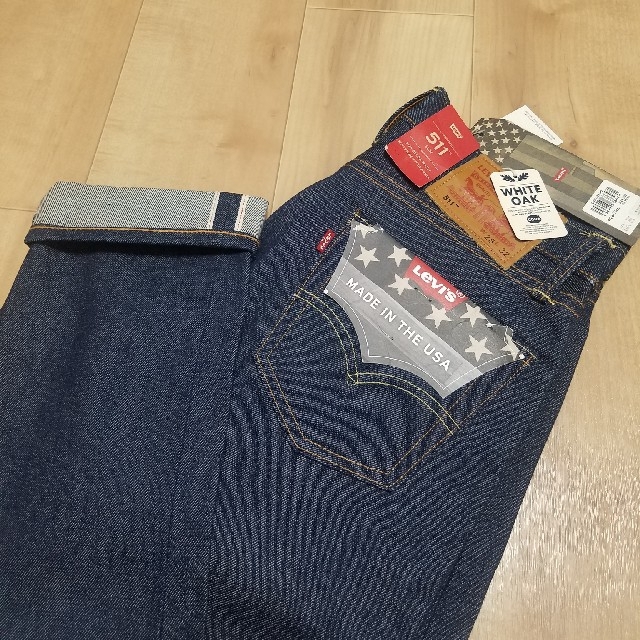 Levi's - 新品 リーバイス 511 リジッド W28 米国製 コーンミルズ