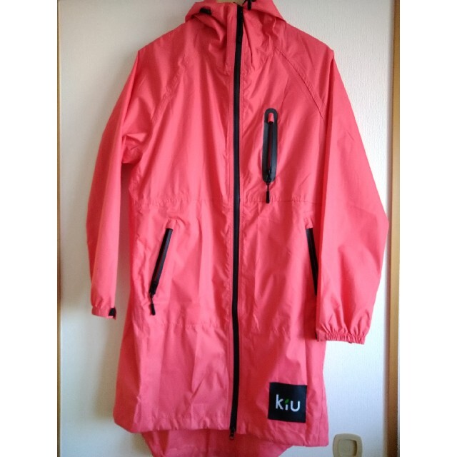 KiU(キウ)のKiu　  RAIN ZIP UP　レインコート　ピンク レディースのファッション小物(レインコート)の商品写真