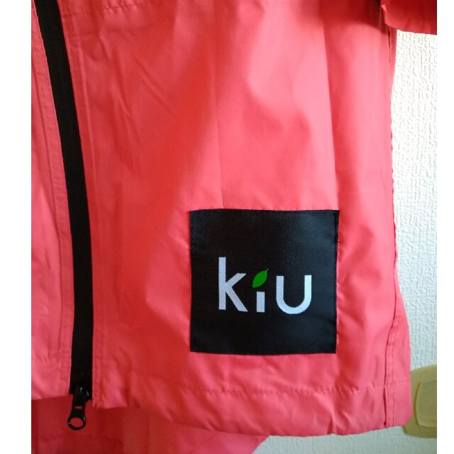 KiU(キウ)のKiu　  RAIN ZIP UP　レインコート　ピンク レディースのファッション小物(レインコート)の商品写真