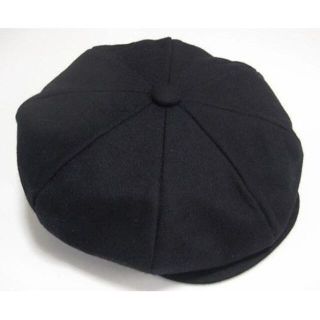 ニューヨークハット(NEW YORK HAT)のニューヨークハットWool Newsboyウール素材キャスケット 黒 XL(キャスケット)