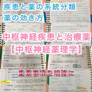 医療系学科定期試験、国家試験対策シリーズ【中枢神経疾患】まとめノート(資格/検定)