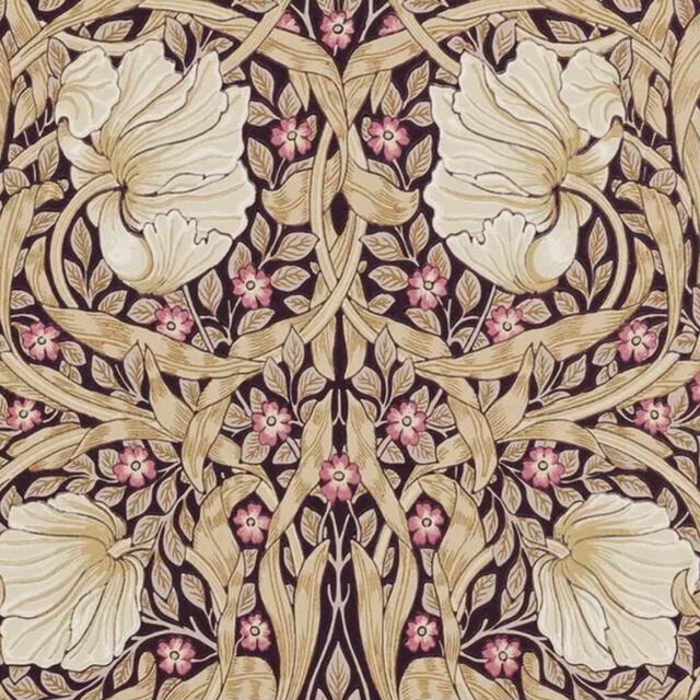 ネイビーシー ウィリアムモリス William Morris 輸入壁紙 3m - 通販