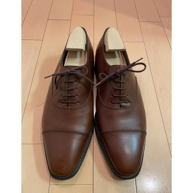 john lobb ジョンロブ　内羽根ストレートチップ　お得！シューキーパー付き